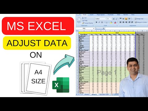 PRINT LARGE EXCEL DATA ON A4 SHEET || HOW TO ADJUST DATA IN MS EXCEL