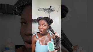 Unbrush Vs Unbrush plus on my 4c hair! #naturalhair #detanglingbrush #4chair #hairgrowth