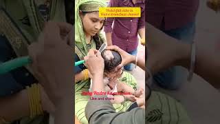 baby mundan ceremony ll first time baby haircut - new mundan video #rudrafun #shorts #rudradramebaaz