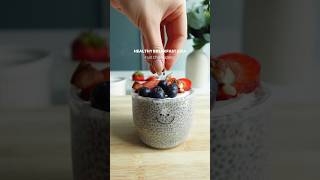 🍓🍯Berries Chia Pudding #healthyrecipes #chiapudding #healthybreakfast #easyrecipe #healthydessert