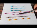 Simple Abstract Landscape Painting Demo / For Beginners / Relaxing / Daily Art Therapy / Day #0157