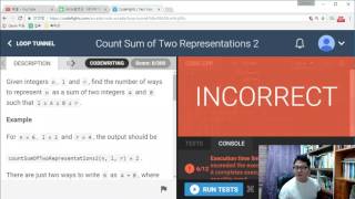 [C] Loop Tunnel - Count Sum of Two Representations 2 ★bambi coding