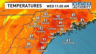 Scorching temperatures break records as Maine sweats out its hottest week