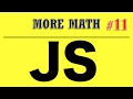 Javascript Tutorials for Beginners - More Math