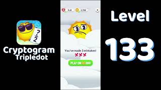Cryptogram Tripledot Level 133 Answer | SolutionGuruji