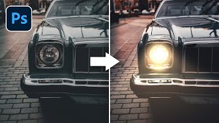 Add Realistic Glowing Light Effect in Photoshop + PSD File