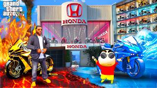 Shinchan & Franklin Open New Honda Showroom In Los Santos City in GTA 5!