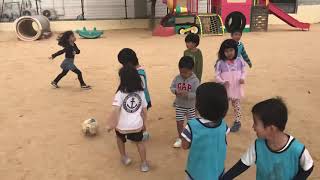 ２０１９年２月４日のdivertir（ディヴェルチール）サッカースクールの保育園巡回指導