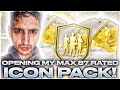 JD GAMING OPENS MAX 87 RATED ICON PLAYER PACK - INSANE ICON PACKED!!!! EA FC25 ULTIMATE TEAM