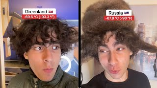 Countries With The COLDEST TEMPERATURES #shorts