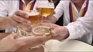 Anstich auf dem belgischem Bierwochenende