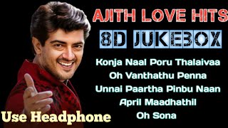 Ajith Love Songs Collections | 1990's Hits | 8D Jukebox | 8DsparkZ