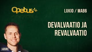 Devalvaatio ja revalvaatio