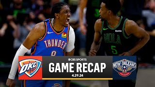 2024 NBA Playoffs: Thunder SWEEP Pelicans, ADVANCE to West Semis | CBS Sports