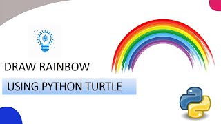 Draw RainBow using Python Turtle Graphics | KNOWLEDGE DOCTOR | Mishu Dhar