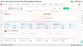 International Purchase Good Receipts Approval Process