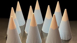 blue baking soda cones 🌪️ ASMR