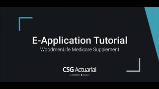 WoodmenLife Med Supp E App Tutorial