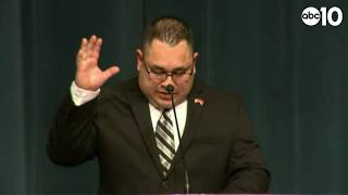 RAW: Deputy Hinostroza Funeral: Junior Hernandez remembers his friend