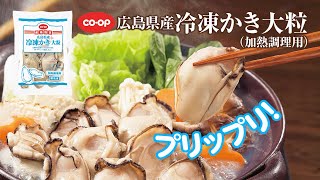 ぷっくり大粒！「CO・OP広島県産冷凍かき（大粒）」