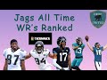 Ranking All Time Jags WR's