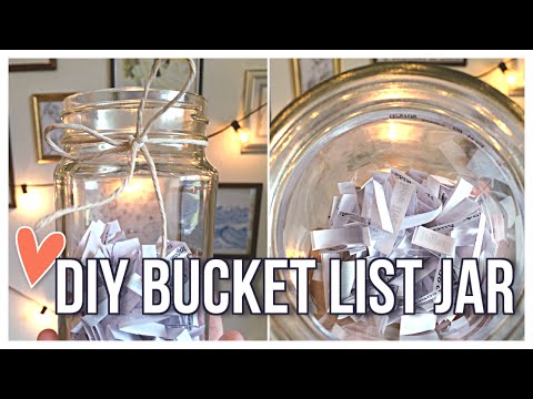 DIY Bucket List Jar DIY Bucket List Jar
