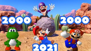 Mario Party Superstars vs Mario Party 3 - Minigames Compare - Mario vs Yoshi vs Waluigi
