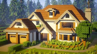 Minecraft: How to Build a Suburban Mansion Tutorial #7 [1/2]