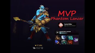 Dota 2 | Phantom Lancer | MVP | 14 Hero Killstreak | Gameplay