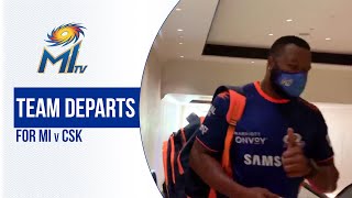 Team departs for MI vs CSK | टीम मैच के लिए रवाना | Dream11 IPL 2020