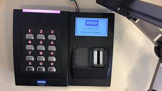 3. HID bio reader first time start up and configuration as Reader / Enroler