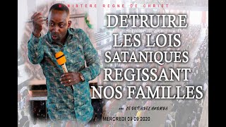 PASTEUR ABEL NKOMBA : DETRUIRE LES LOIS SATANIQUES REGISSANT NOS FAMILLES