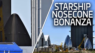 SpaceX Boca Chica - Starship SN4, 5, 6 and Nosecones Everywhere