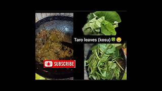 Taro leaves#kosu#local chicken  with kosu(taro)🐔🍗🥰#yammyrecipe