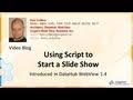 Using Script to Start a Slide Show