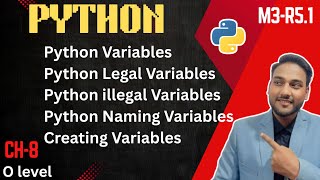 Python variables | Leagal variable | illegal variables | Creating variables | variable names