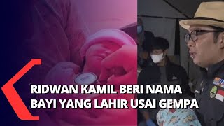 Lahir Beberapa Jam Setelah Gempa Cianjur, Ridwan Kamil Beri Nama untuk Bayi Pengungsi
