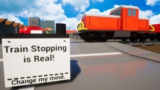 Lego Train Stopping is Real! Change My Mind - Brick Rigs Multiplayer Gameplay