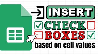 Insert Checkboxes based on Cell Values in Google Sheets (DATA Validation)