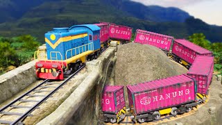 The Long Freight Trains can't Climb - Choo choo Train kids videos
