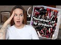 this is the biggest declutter I've *ever* done! (decluttering my lip products...finally)