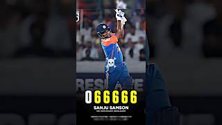 Sanju Samson 5 Sixes 😱☠️ || #cricket #shorts