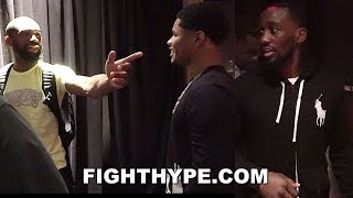 JARON ENNIS "HAVING FUN" WITH CRAWFORD & STEVENSON MOMENTS AFTER STOPPING EYUBOV
