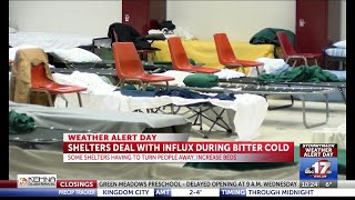 Local shelters dealing with influx of guests amid dangerous cold