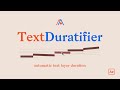 TextDuratifier for After Effects