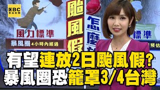 【凱米颱風】有望連放2日颱風假？暴風圈恐籠罩3/4台灣 @newsebc