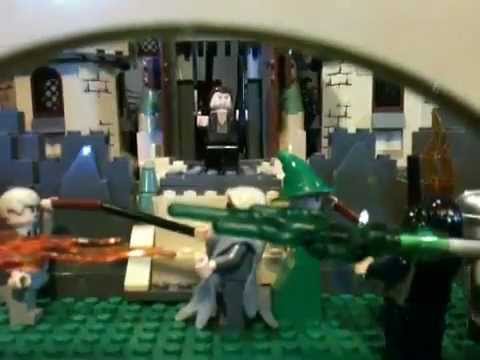 Lego Harry Potter Custom Battle Of Hogwarts Scene - YouTube