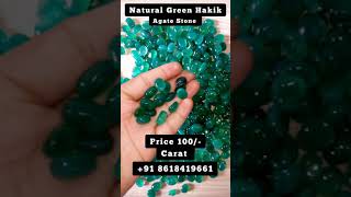 Certified Natural Green Hakik stone price | Green Aqeeq stone price - Green Agate