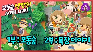 [실시간]0226 모동숲 섬 꾸미며 산리오 아미보 이야기해요! 2부는 목장이야기 올리브타운!!