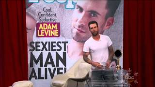 Adam Levine accepts People Magazine's Sexiest Man Alive award   Mail Online